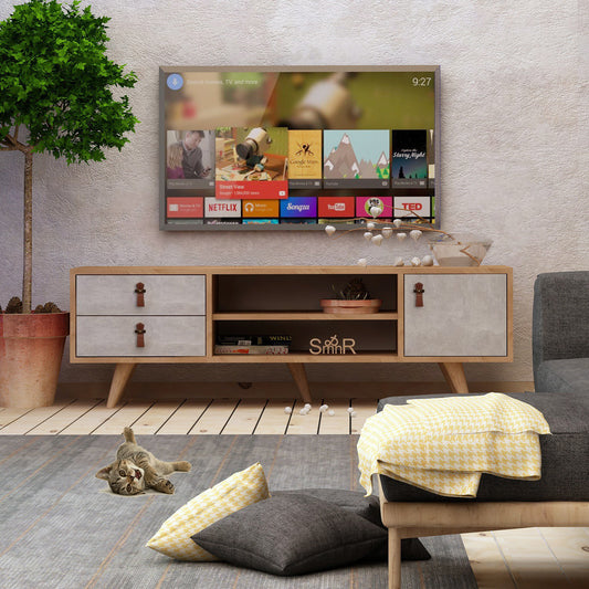 Έπιπλο Τηλεόρασης TV Βάση Σύνθεση Δρυς Λευκό | 811MDD3009
