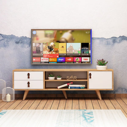 Έπιπλο Τηλεόρασης TV Βάση Σύνθεση Δρυς Λευκό | 811MDD3012