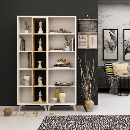 Βιβλιοθήκη 50 × 25 × 162 εκ. Δρυς Λευκό GR811MDD3601