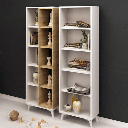 Βιβλιοθήκη 50 × 25 × 162 εκ. Δρυς Λευκό GR811MDD3601