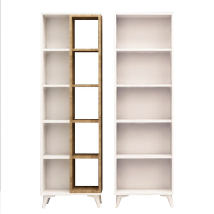 Βιβλιοθήκη 50 × 25 × 162 εκ. Δρυς Λευκό GR811MDD3601