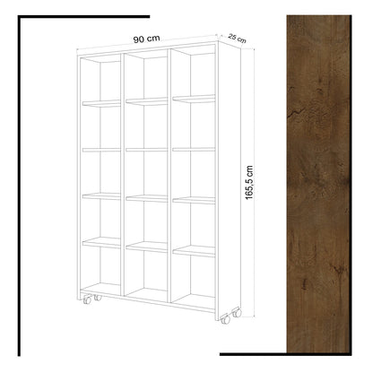 Βιβλιοθήκη 90 × 25 × 165,5 εκ. Δρυς GR811MDD3604