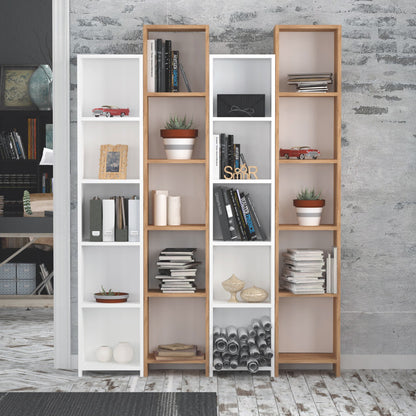Βιβλιοθήκη 33,6 × 25 × 180 εκ. Δρυς Λευκό GR811MDD3606
