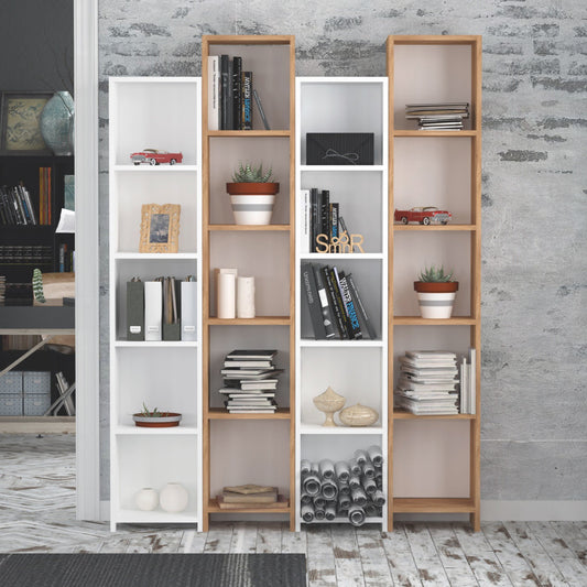 Βιβλιοθήκη 33,6 × 25 × 180 εκ. Δρυς Λευκό GR811MDD3606