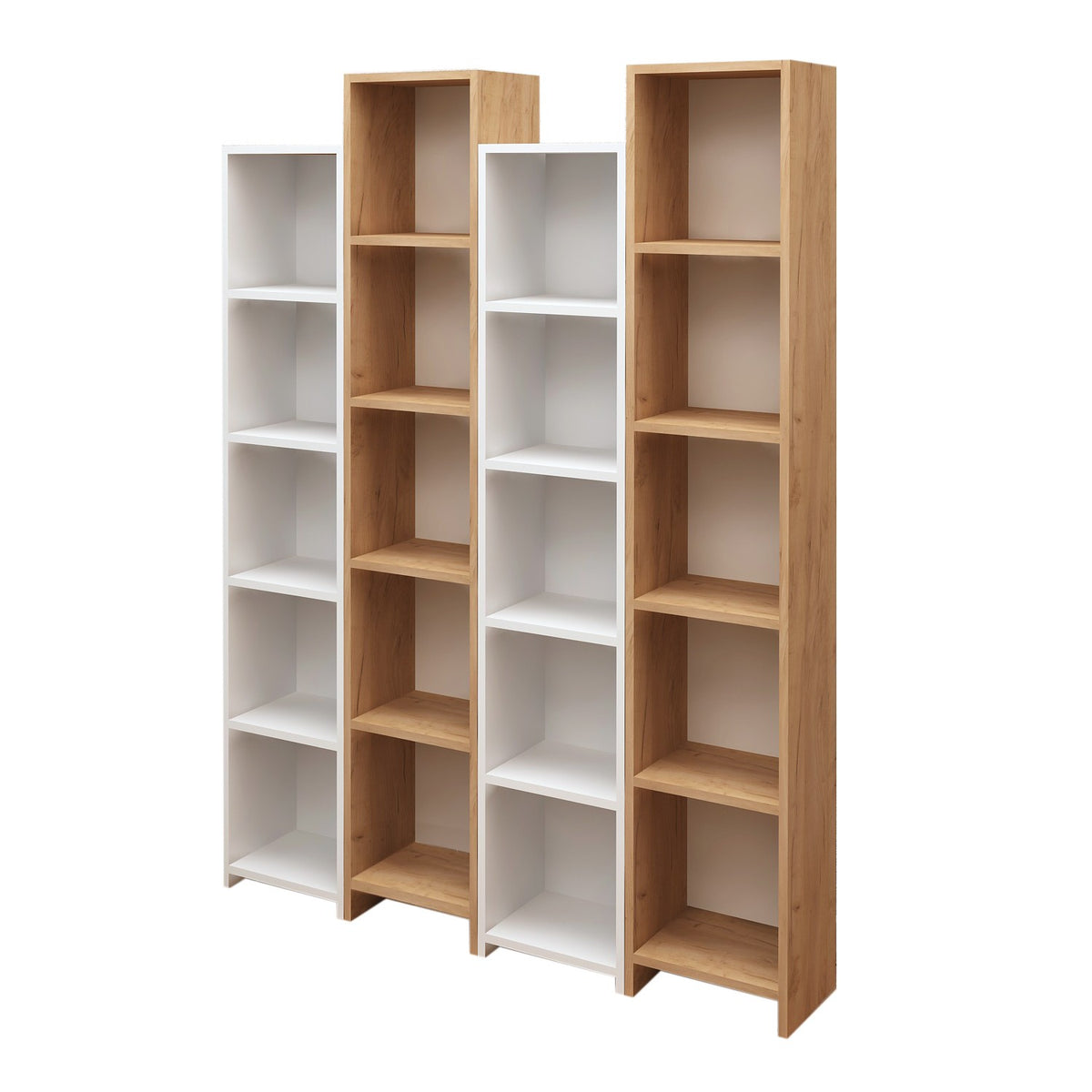 Βιβλιοθήκη 33,6 × 25 × 180 εκ. Δρυς Λευκό GR811MDD3606