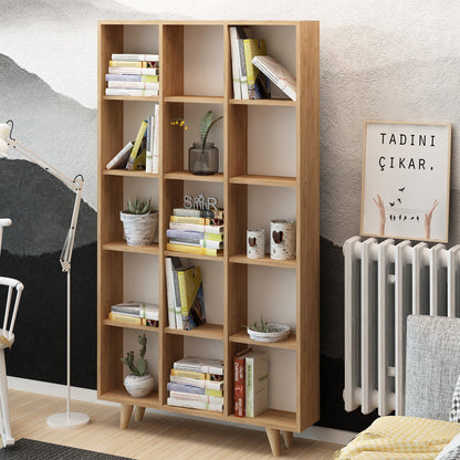 Βιβλιοθήκη 100 × 25 × 184 εκ. Δρυς GR811MDD3607