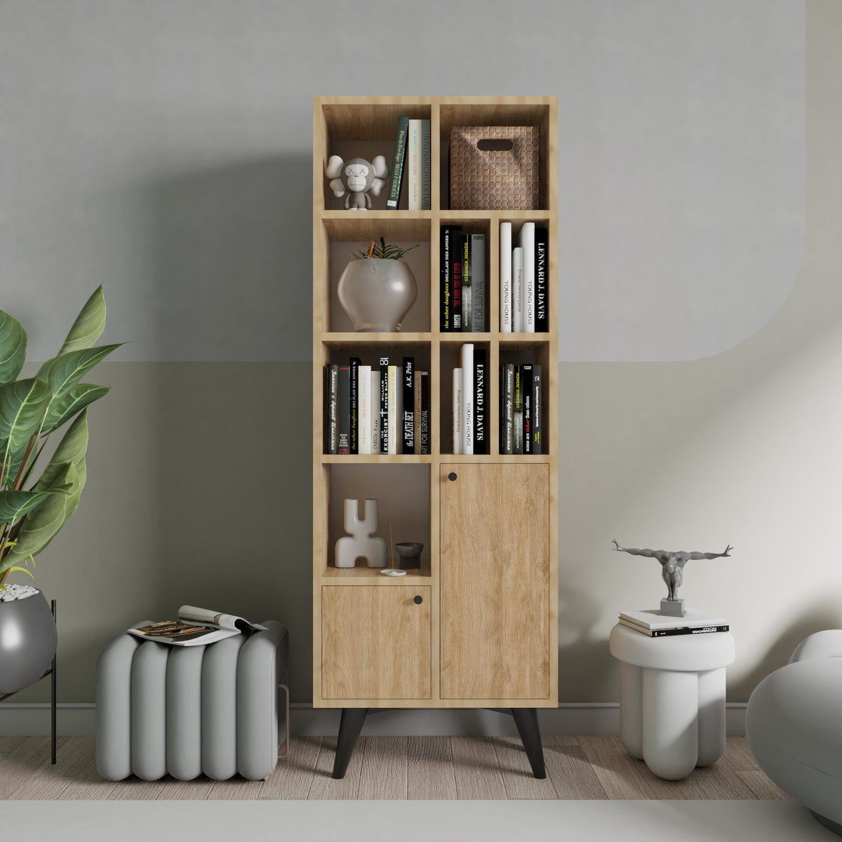 Βιβλιοθήκη 60 × 30 × 170 εκ. Δρυς GR811MDD3608