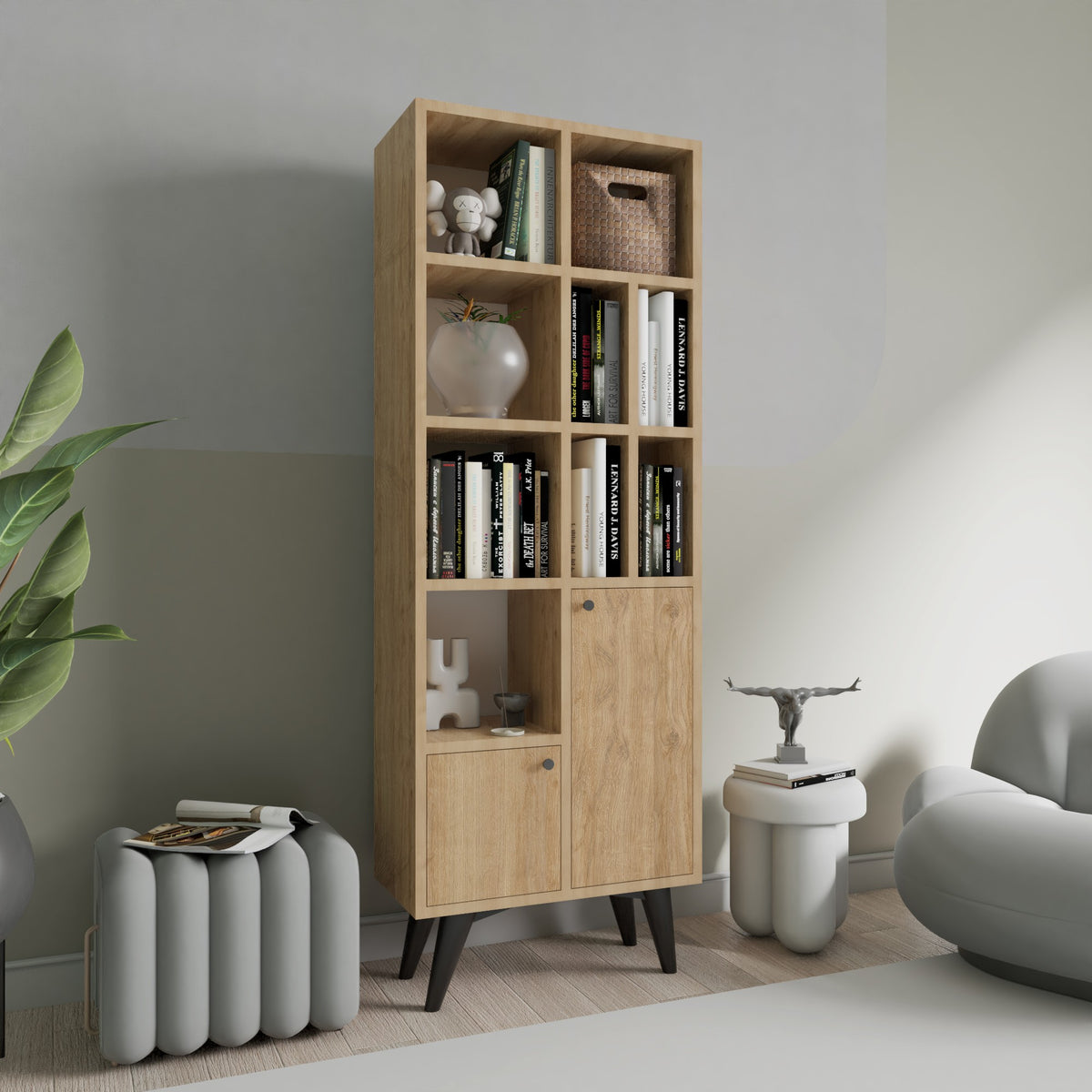 Βιβλιοθήκη 60 × 30 × 170 εκ. Δρυς GR811MDD3608