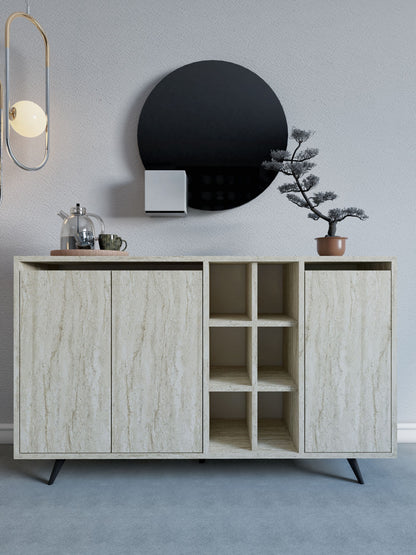 Μπουφές Τραβερτίνη 140x40x86cm | 811MDD4153