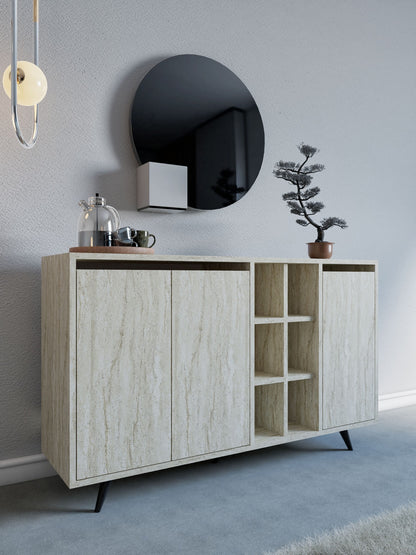 Μπουφές Τραβερτίνη 140x40x86cm | 811MDD4153