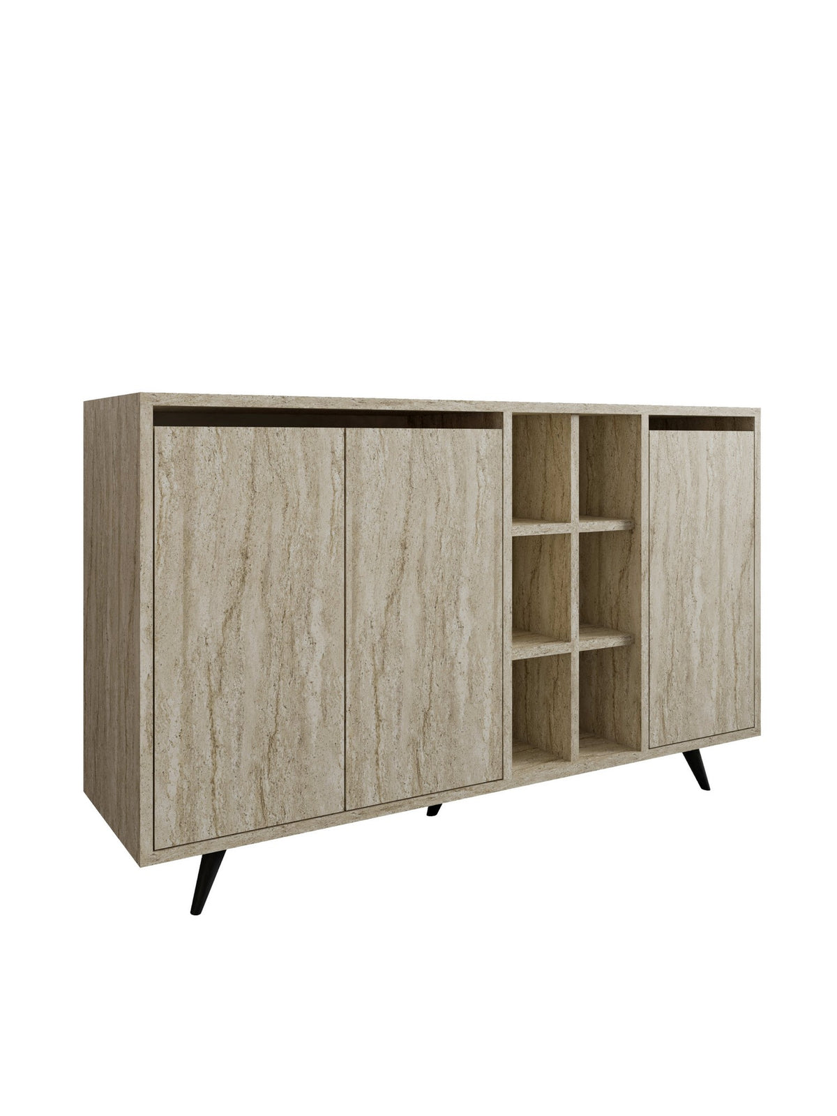 Μπουφές Τραβερτίνη 140x40x86cm | 811MDD4153