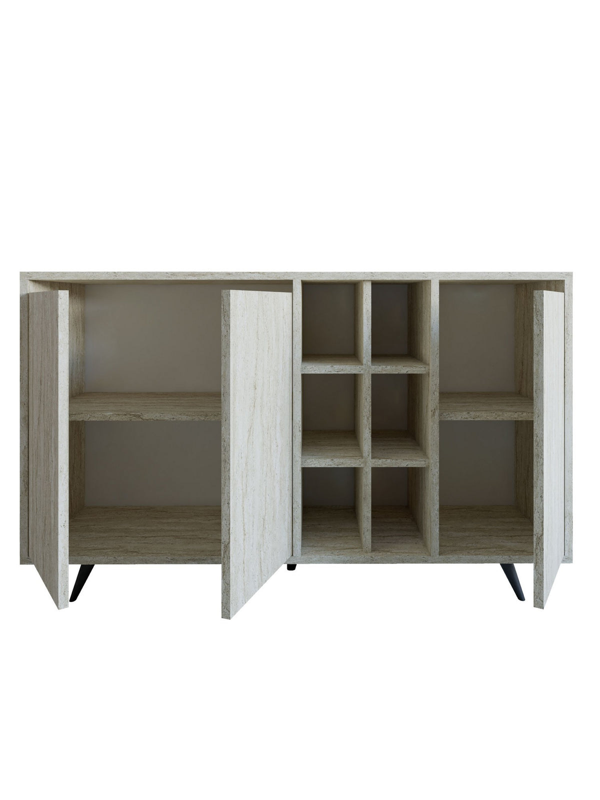 Μπουφές Τραβερτίνη 140x40x86cm | 811MDD4153