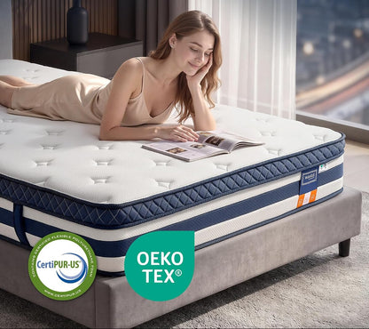 Στρώμα 7 Ζωνών με Ελατήρια Pocket Springs και Αφρό Μνήμης Gel Μεσαίο Σκληρό (H3) 140 x 200 x 25 εκ RMZ-B35234Q101