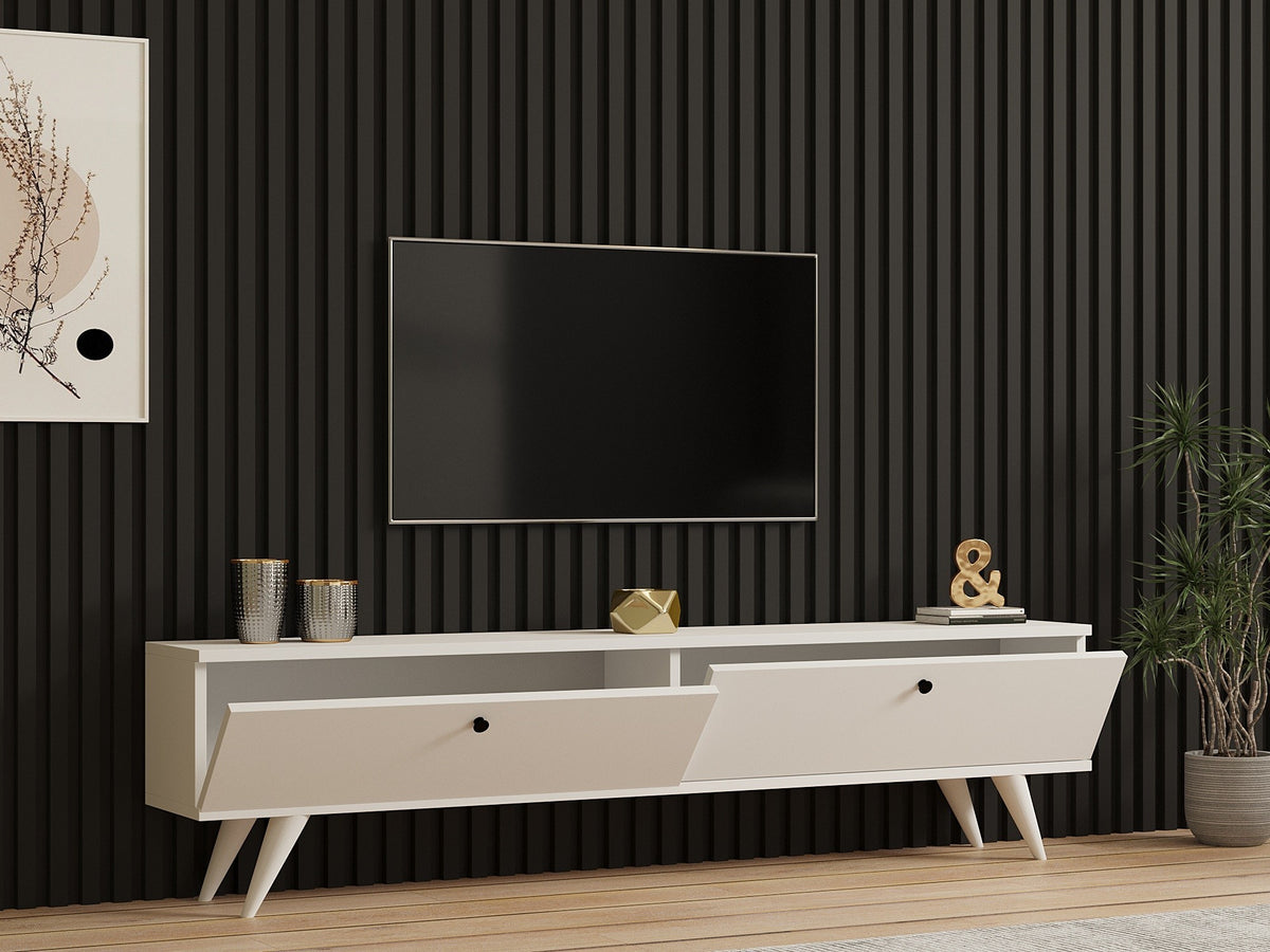Έπιπλο Τηλεόρασης TV Βάση Σύνθεση Λευκό | 835PUQ3020