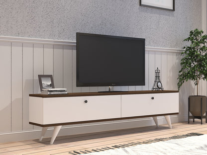 Έπιπλο Τηλεόρασης TV Βάση Σύνθεση Λευκό walnut | 835PUQ3021