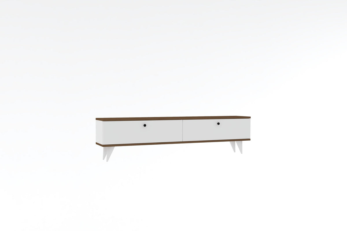 Έπιπλο Τηλεόρασης TV Βάση Σύνθεση Λευκό walnut | 835PUQ3021