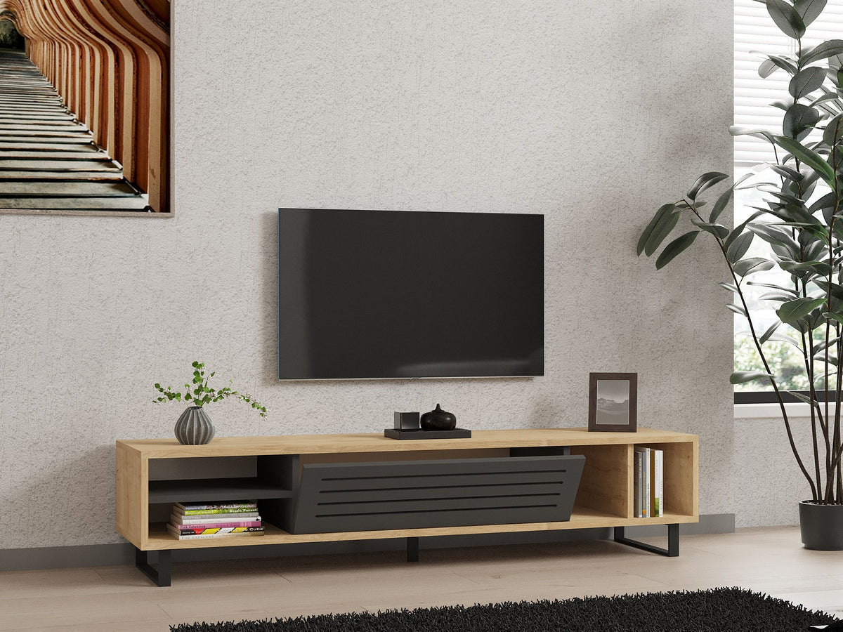Έπιπλο Τηλεόρασης TV Βάση Σύνθεση Sapphire Ανθρακί | 835PUQ3024