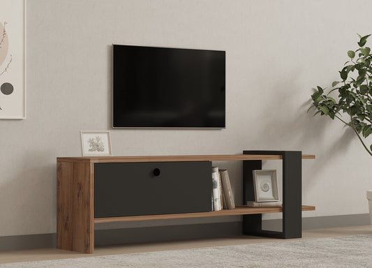 Έπιπλο Τηλεόρασης TV Βάση Σύνθεση Δρυς Ανθρακί | 835PUQ3030