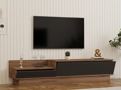 Έπιπλο Τηλεόρασης TV Βάση Σύνθεση Atlantic Pine Ανθρακί | 835PUQ3046