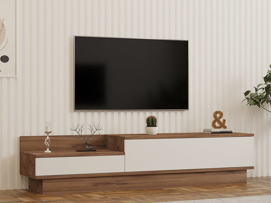 Έπιπλο Τηλεόρασης TV Βάση Σύνθεση Atlantic Pine Λευκό | 835PUQ3047