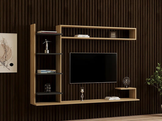 Έπιπλο Τηλεόρασης TV Βάση Σύνθεση Sapphire Ανθρακί | 835PUQ3063