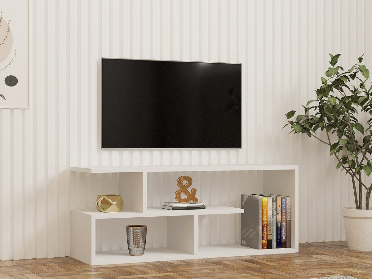 Έπιπλο Τηλεόρασης TV Βάση Σύνθεση Λευκό | 835PUQ3074