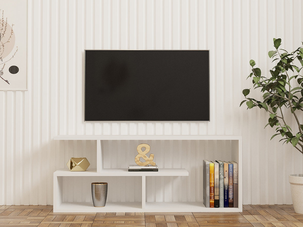 Έπιπλο Τηλεόρασης TV Βάση Σύνθεση Λευκό | 835PUQ3074