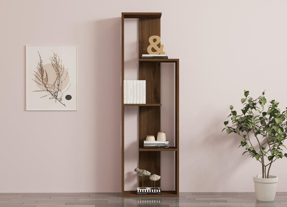 Βιβλιοθήκη 50 × 19,6 × 160 εκ. Καρυδί GR835PUQ3630