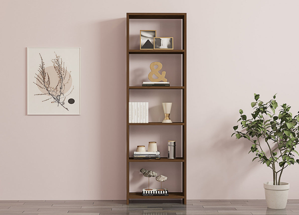 Βιβλιοθήκη 50 × 19,6 × 160 εκ. Καρυδί GR835PUQ3633