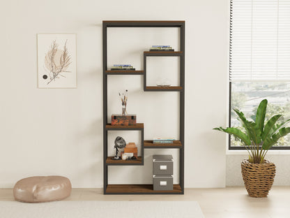 Βιβλιοθήκη 85 × 29 × 182 εκ. Καρυδί Μαύρο GR835PUQ3670