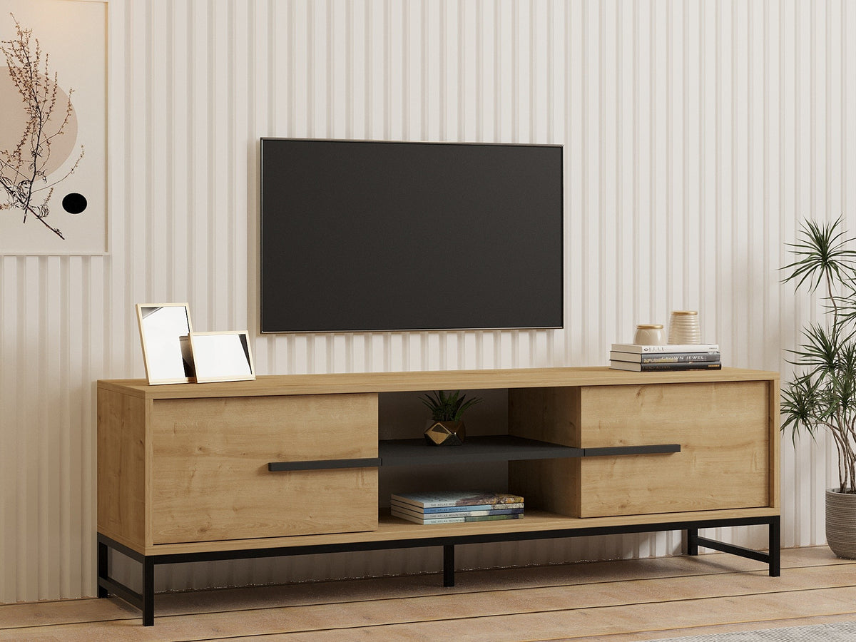 Έπιπλο Τηλεόρασης TV Βάση Σύνθεση Sapphire Δρυς | 835PUQ4496