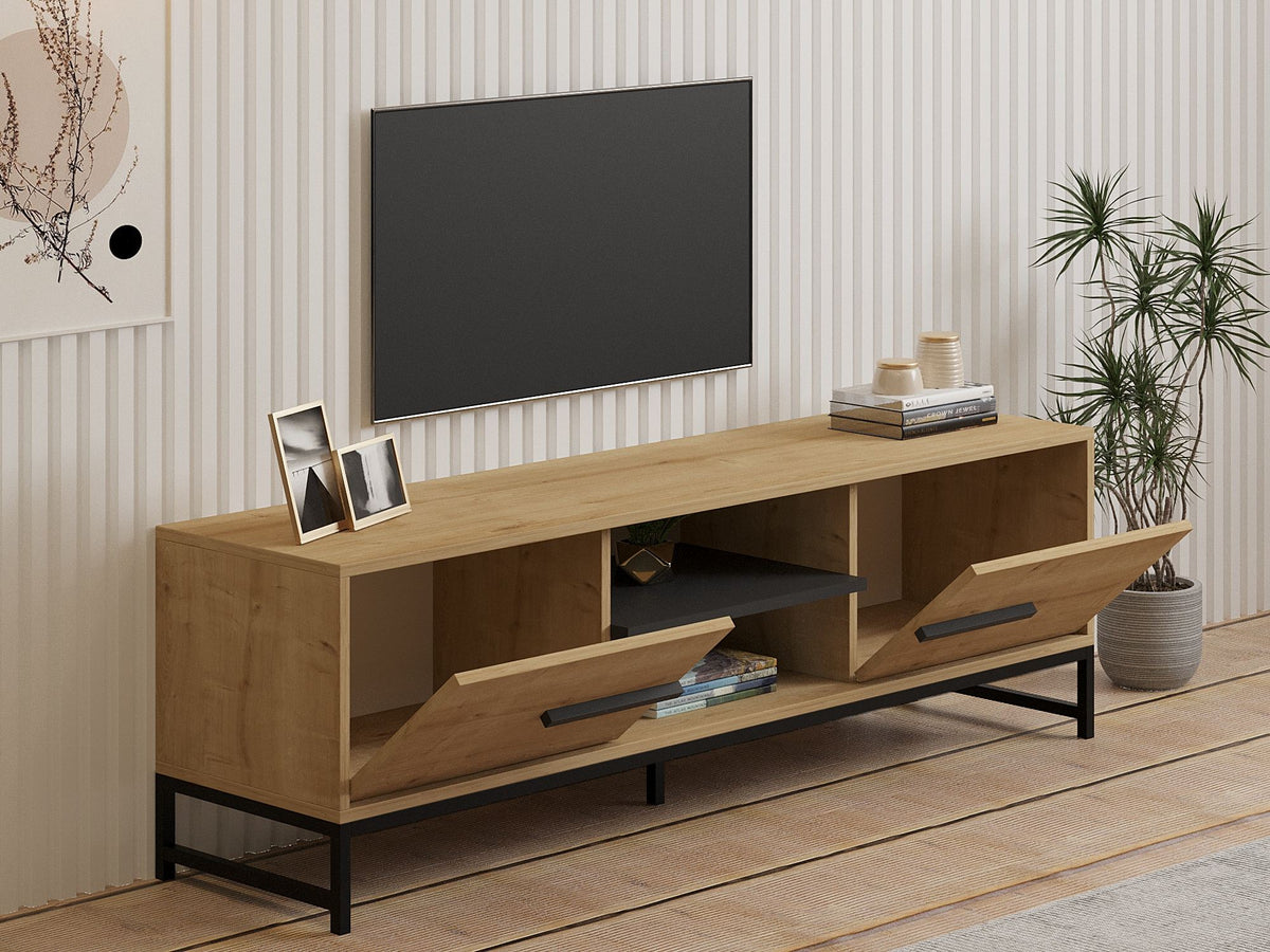 Έπιπλο Τηλεόρασης TV Βάση Σύνθεση Sapphire Δρυς | 835PUQ4496