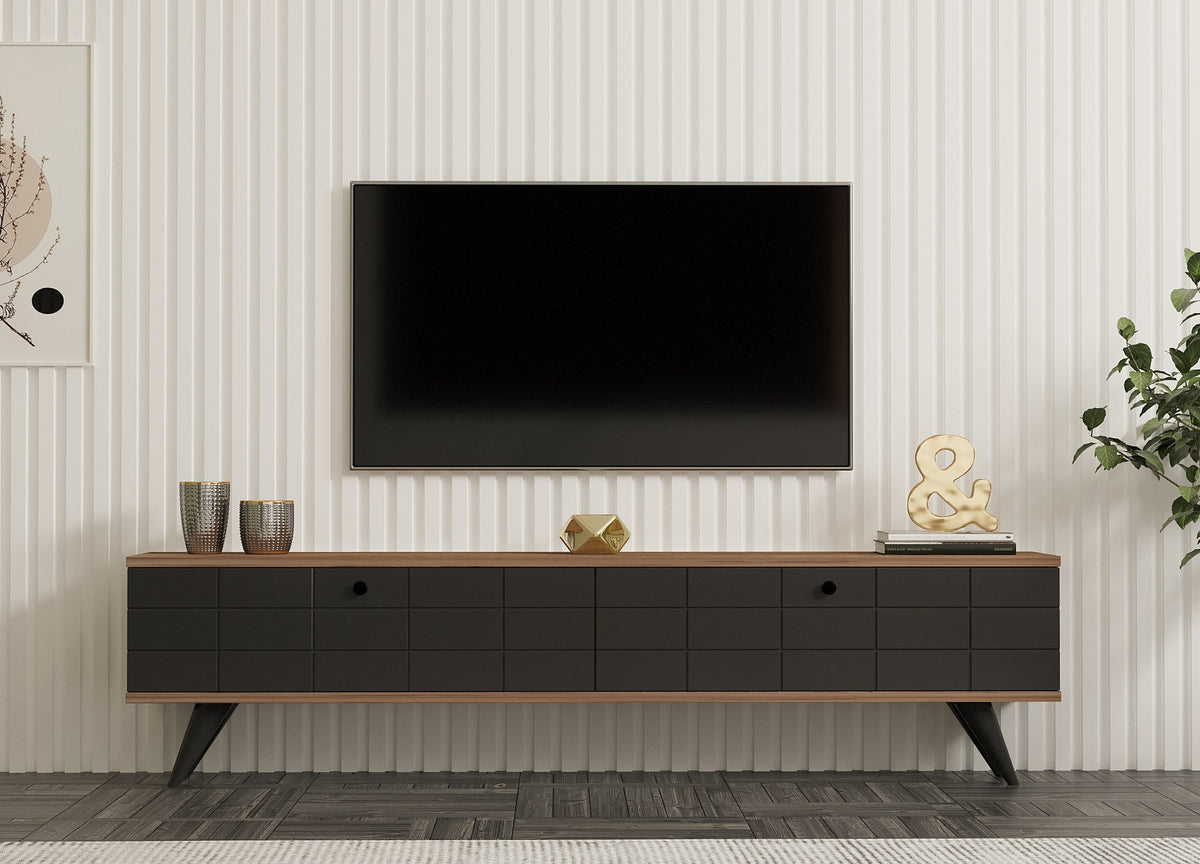 Έπιπλο Τηλεόρασης TV Βάση Σύνθεση Atlantic Pine Antracite | 835PUQ4520