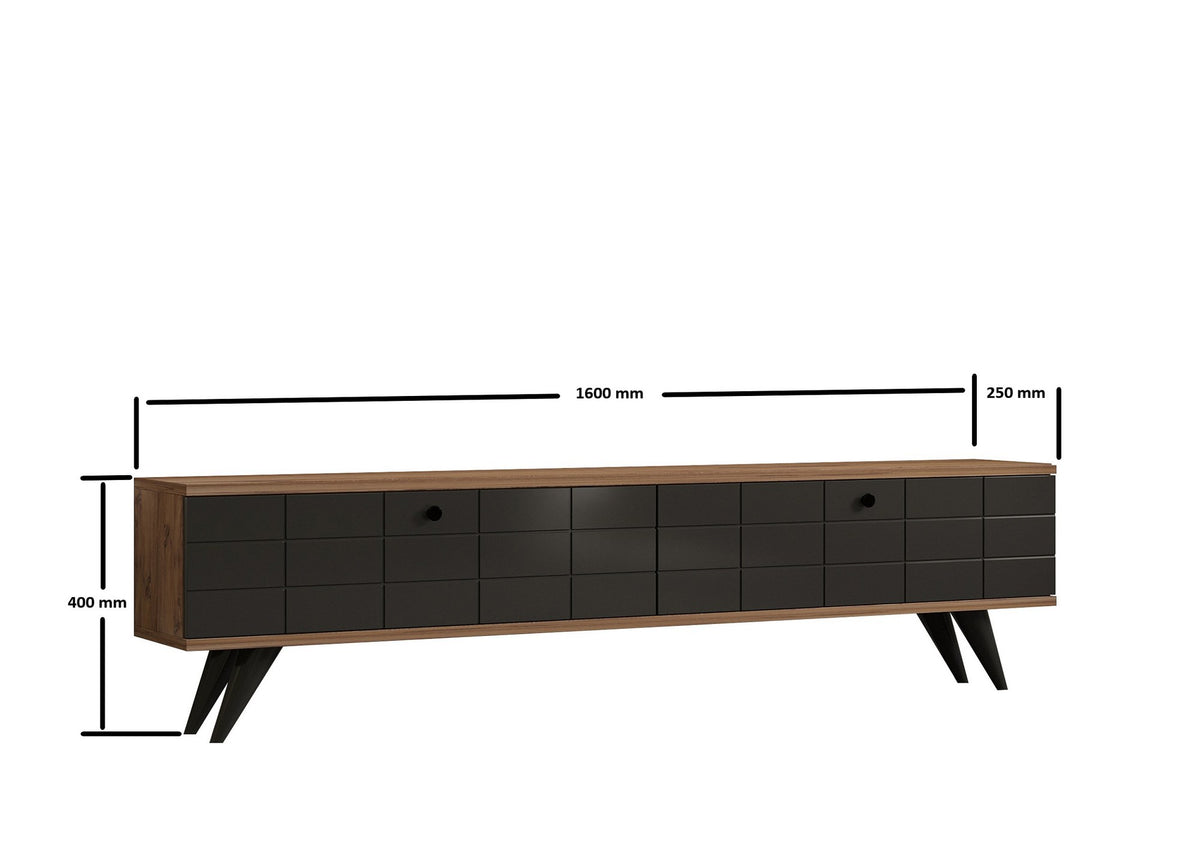 Έπιπλο Τηλεόρασης TV Βάση Σύνθεση Atlantic Pine Antracite | 835PUQ4520