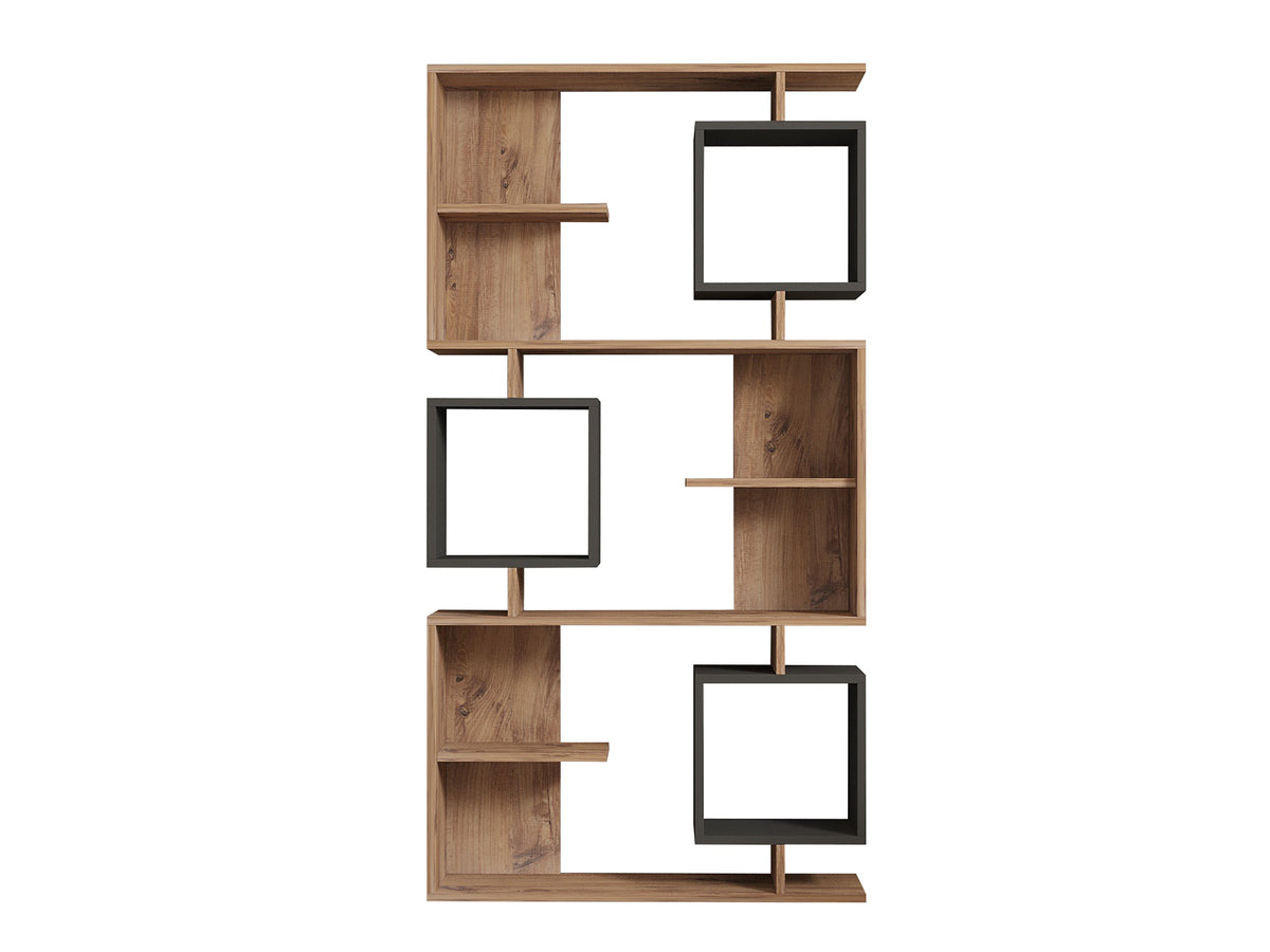 Βιβλιοθήκη 90 × 24,6 × 171,9 εκ. Atlantic Pine Ανθρακί GR835PUQ5316