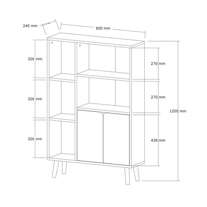 Βιβλιοθήκη 25 × 50 × 48,6 εκ. Λευκό GR835PUQ5321