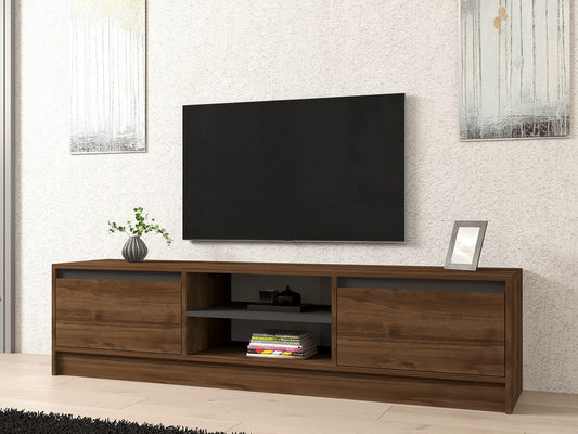 Έπιπλο Τηλεόρασης TV Βάση Σύνθεση Καρυδί Ανθρακί | 835PUQ6235