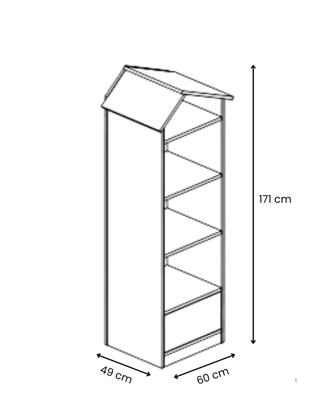 Βιβλιοθήκη 60 × 49 × 171 εκ. Ροζ GR842PRB1115