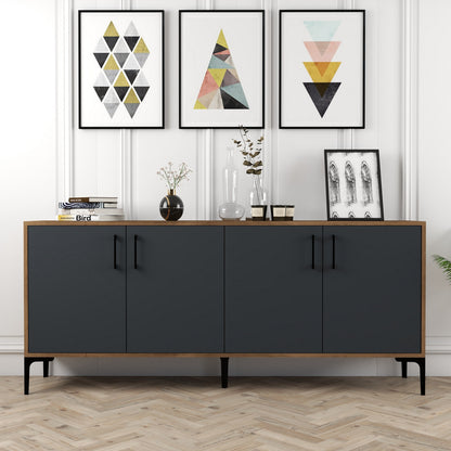 Μπουφές Καρυδί
Ανθρακί 180x35x78cm | 845HCT5301