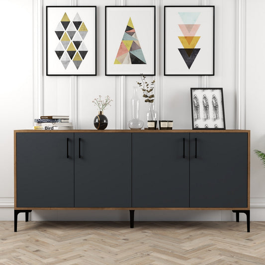 Μπουφές Καρυδί
Ανθρακί 180x35x78cm | 845HCT5301