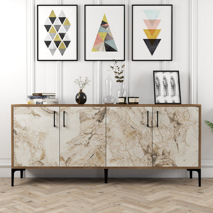 Μπουφές Καρυδί
Λευκό 180x35x78cm | 845HCT5303