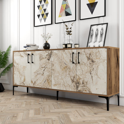 Μπουφές Καρυδί
Λευκό 180x35x78cm | 845HCT5303