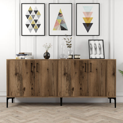 Μπουφές Καρυδί 180x35x78cm | 845HCT5304