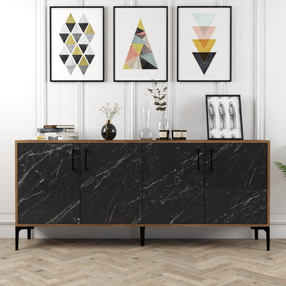 Μπουφές Καρυδί
Μαύρο 180x35x78cm | 845HCT5306