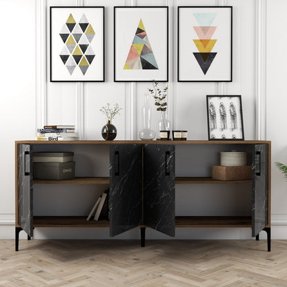 Μπουφές Καρυδί
Μαύρο 180x35x78cm | 845HCT5306