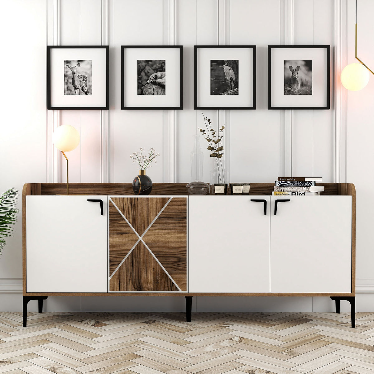 Μπουφές Καρυδί
Λευκό 180x35x78cm | 845HCT5309