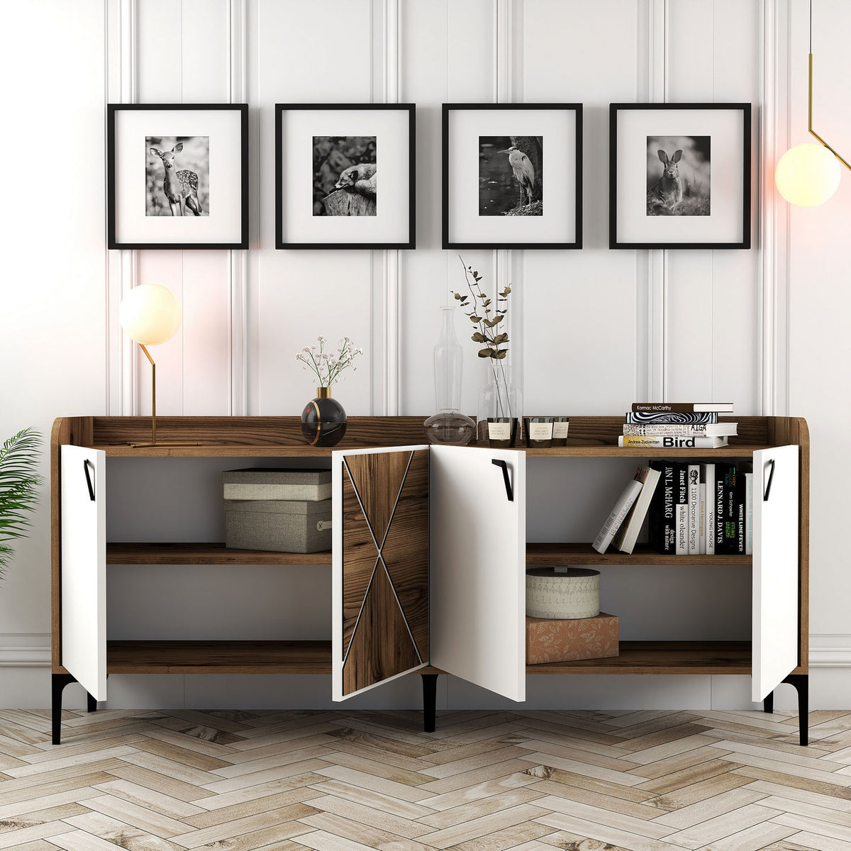 Μπουφές Καρυδί
Λευκό 180x35x78cm | 845HCT5309