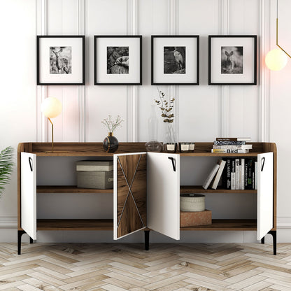 Μπουφές Καρυδί
Λευκό 180x35x78cm | 845HCT5309