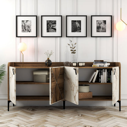 Μπουφές Καρυδί
Λευκό 180x35x78cm | 845HCT5310