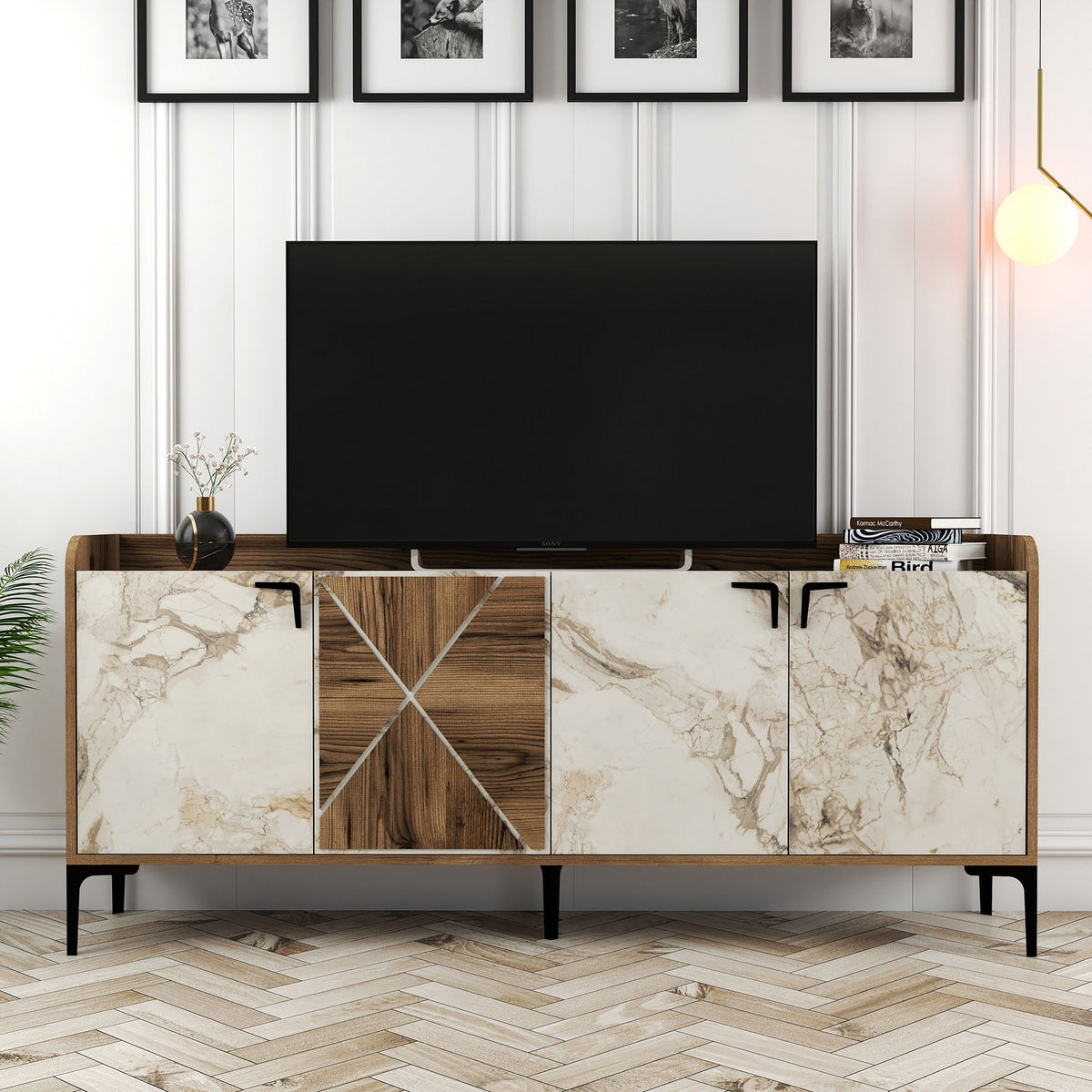 Μπουφές Καρυδί
Λευκό 180x35x78cm | 845HCT5310